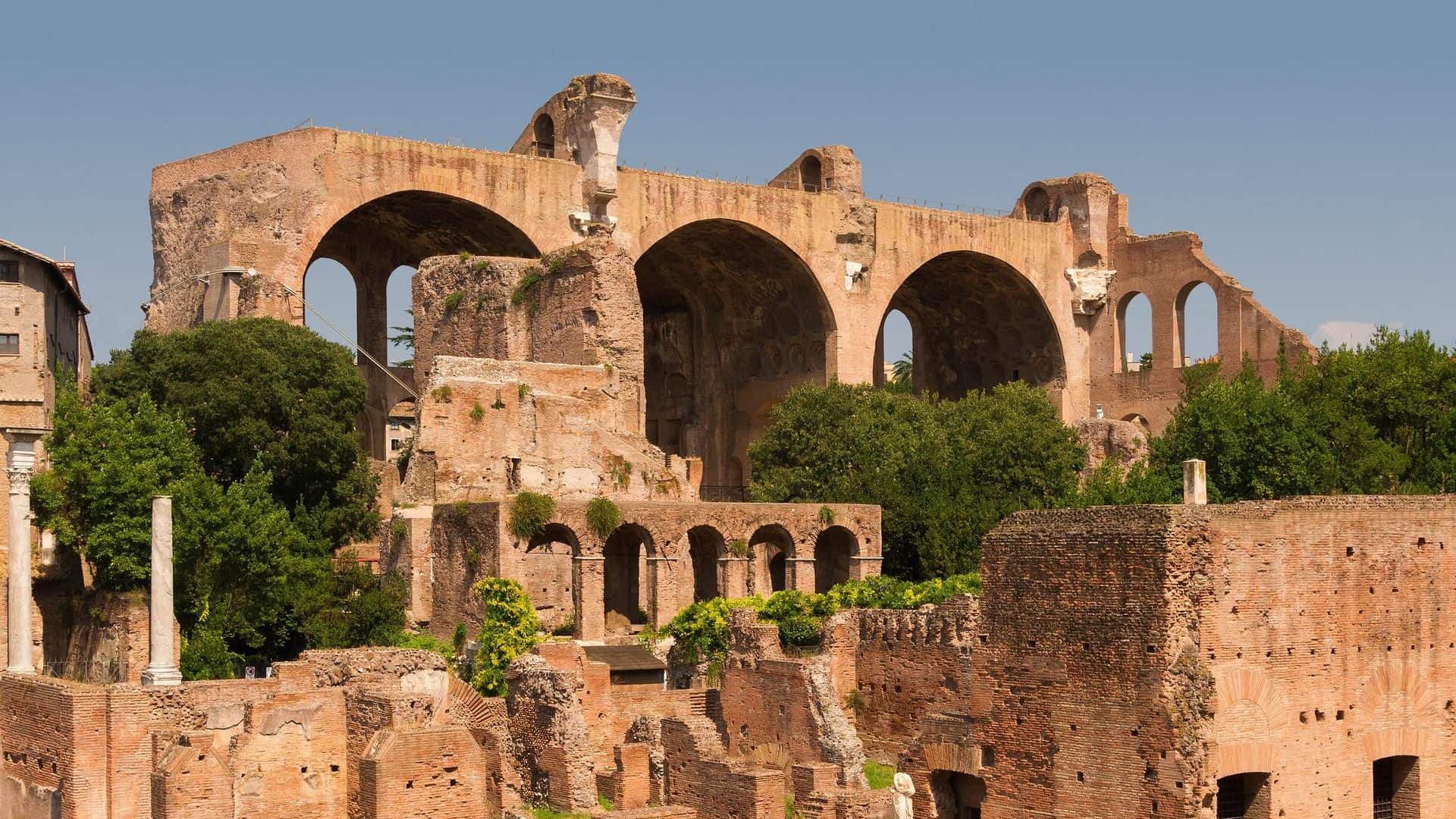 Remains of the Basilica of Maxentius and Constantine at the Roman Forum