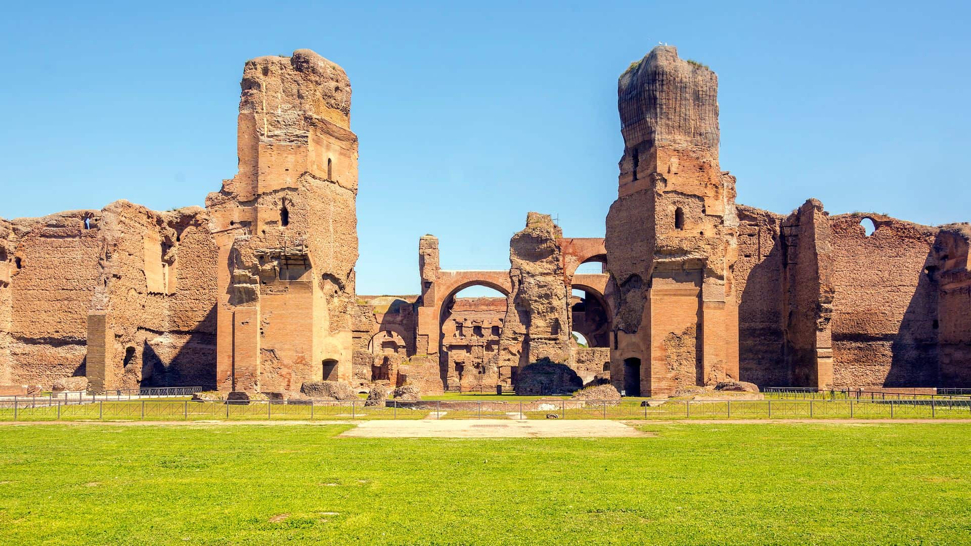 The ancient ruins of the public thermae "Baths of Caracalla"