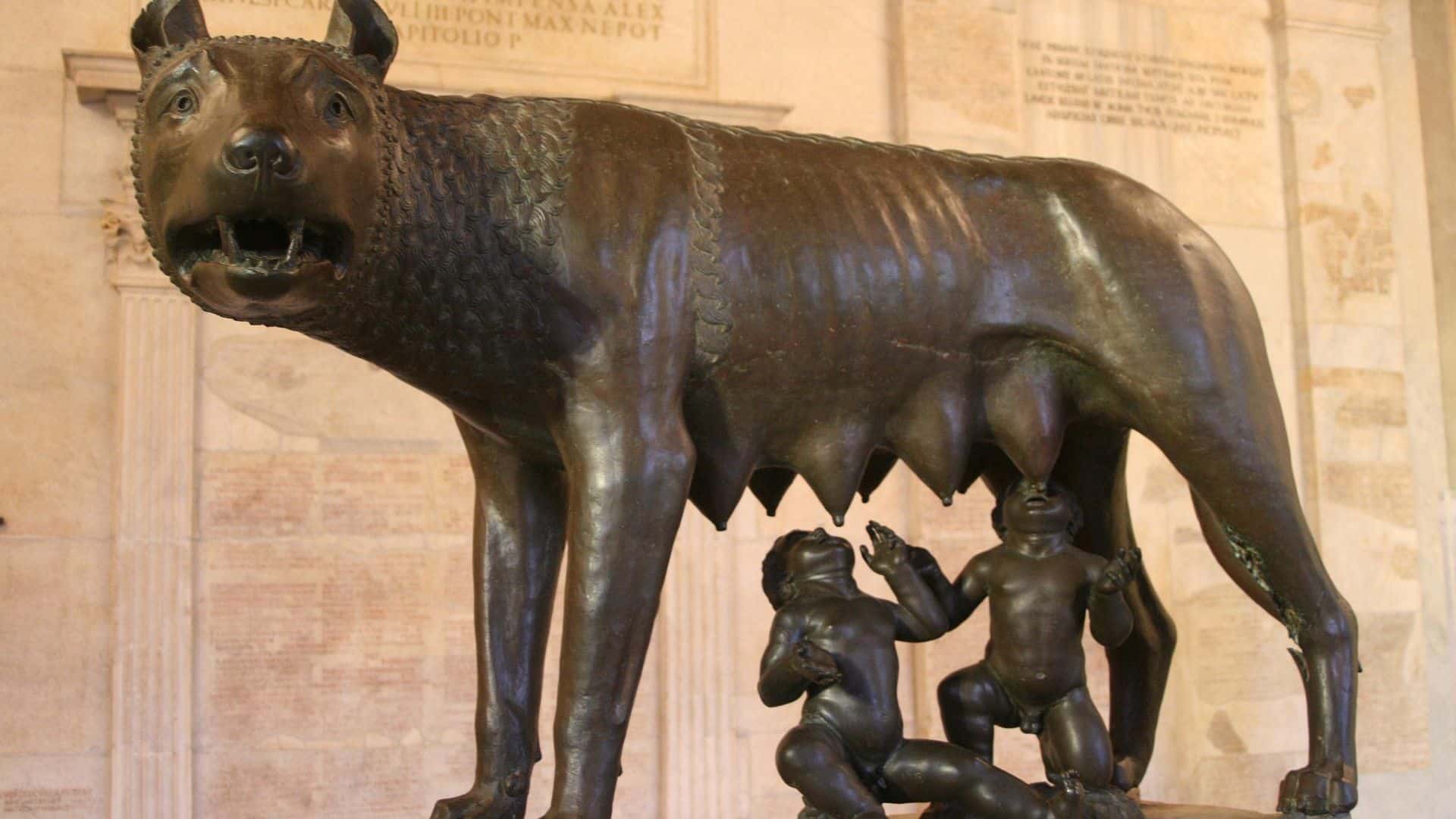 Capitoline Wolf statue in the Capitoline Museums