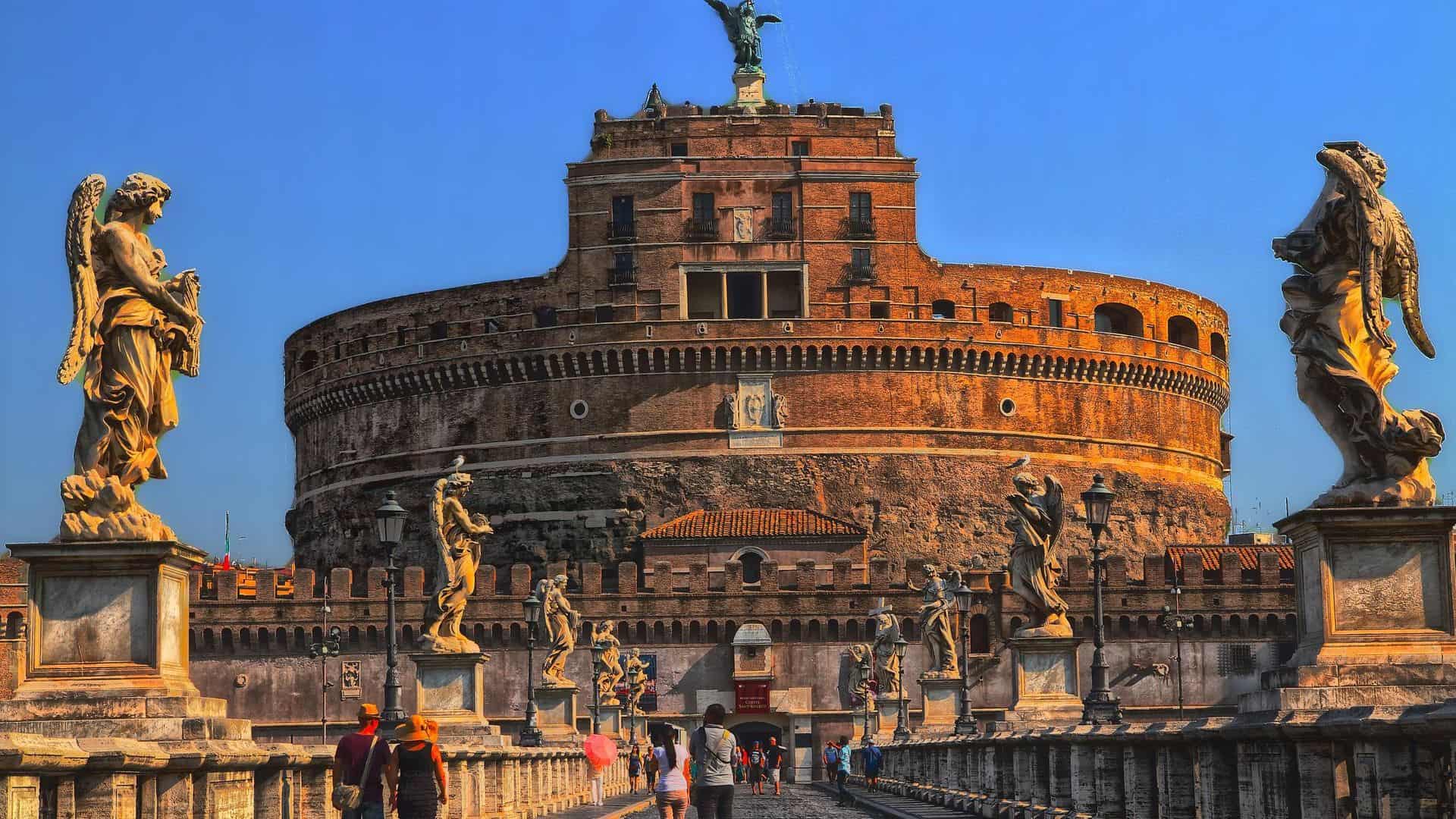 Entrance to Castel Sant’Angelo in Rome
