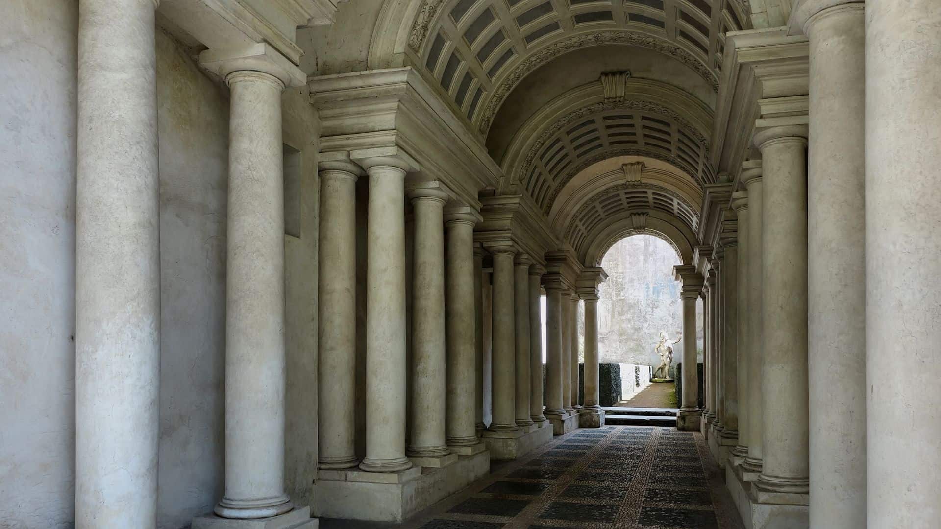 The baroque corridor of Palazzo Spada the forced perspective gallery