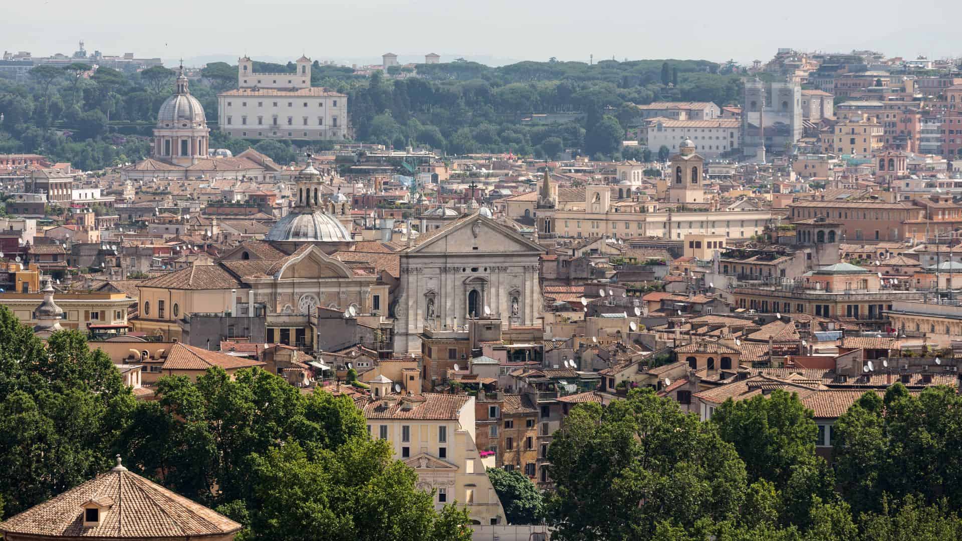 A view of Rome from Janiculum Hill.