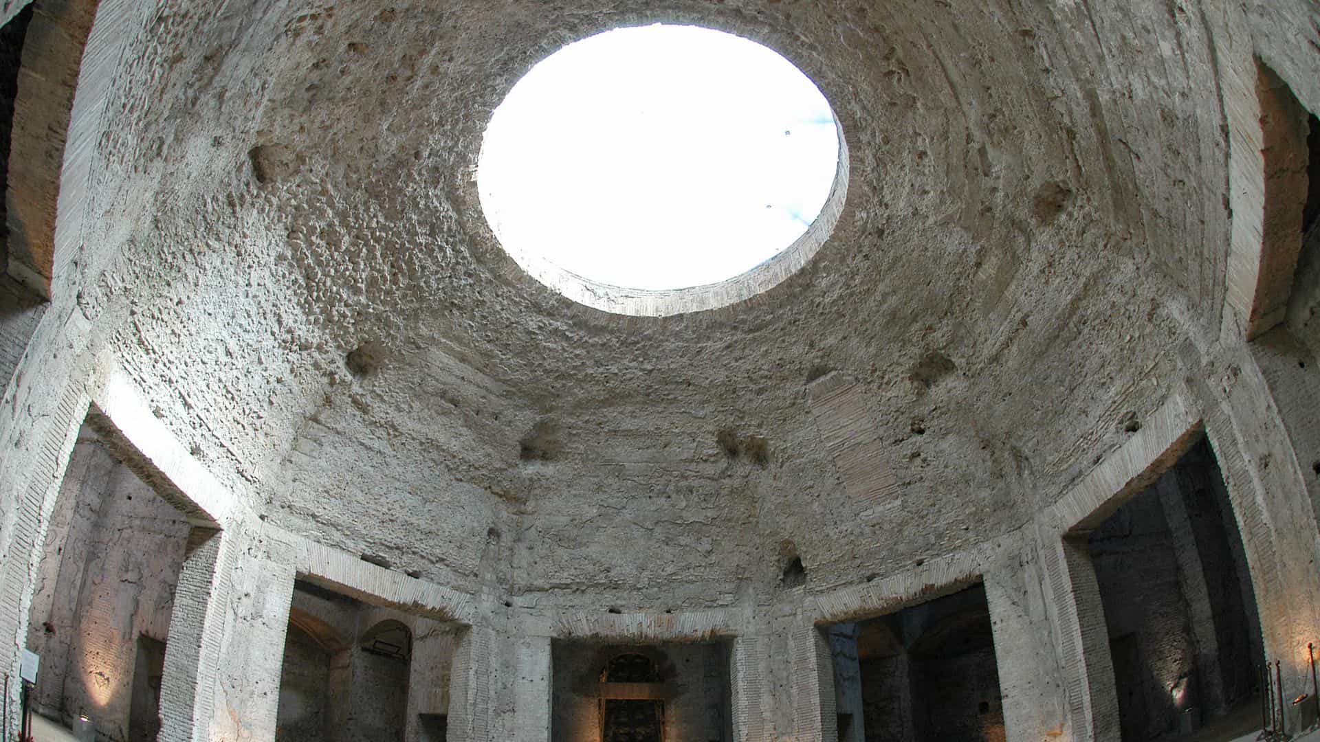 The interior dome of Emperor Nero's Domus Aurea.