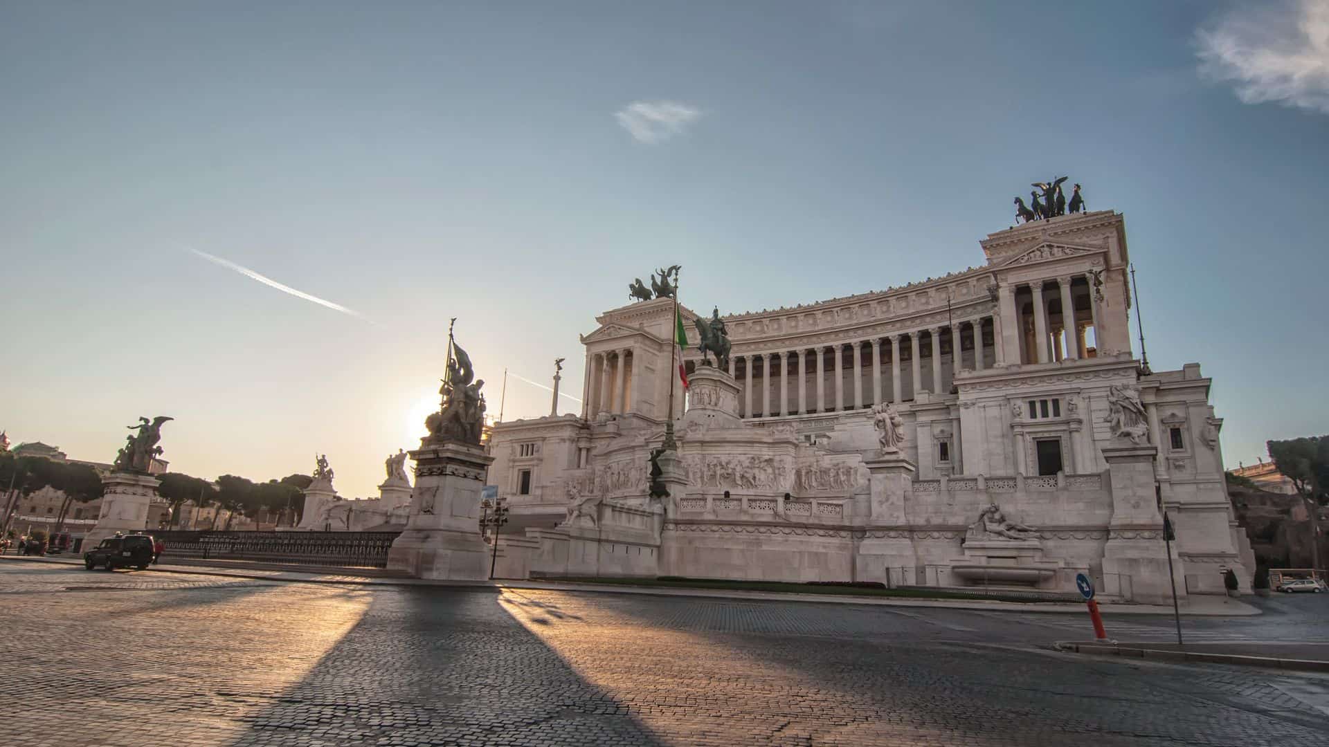 View of the Victor Emmanuel II Monument at Piazza Venezia, Rome