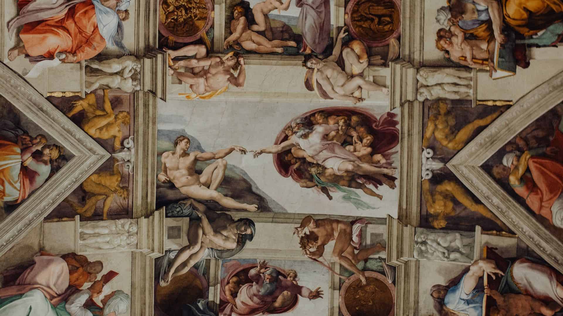 Ceiling of the Sistine Chapel in Rome
