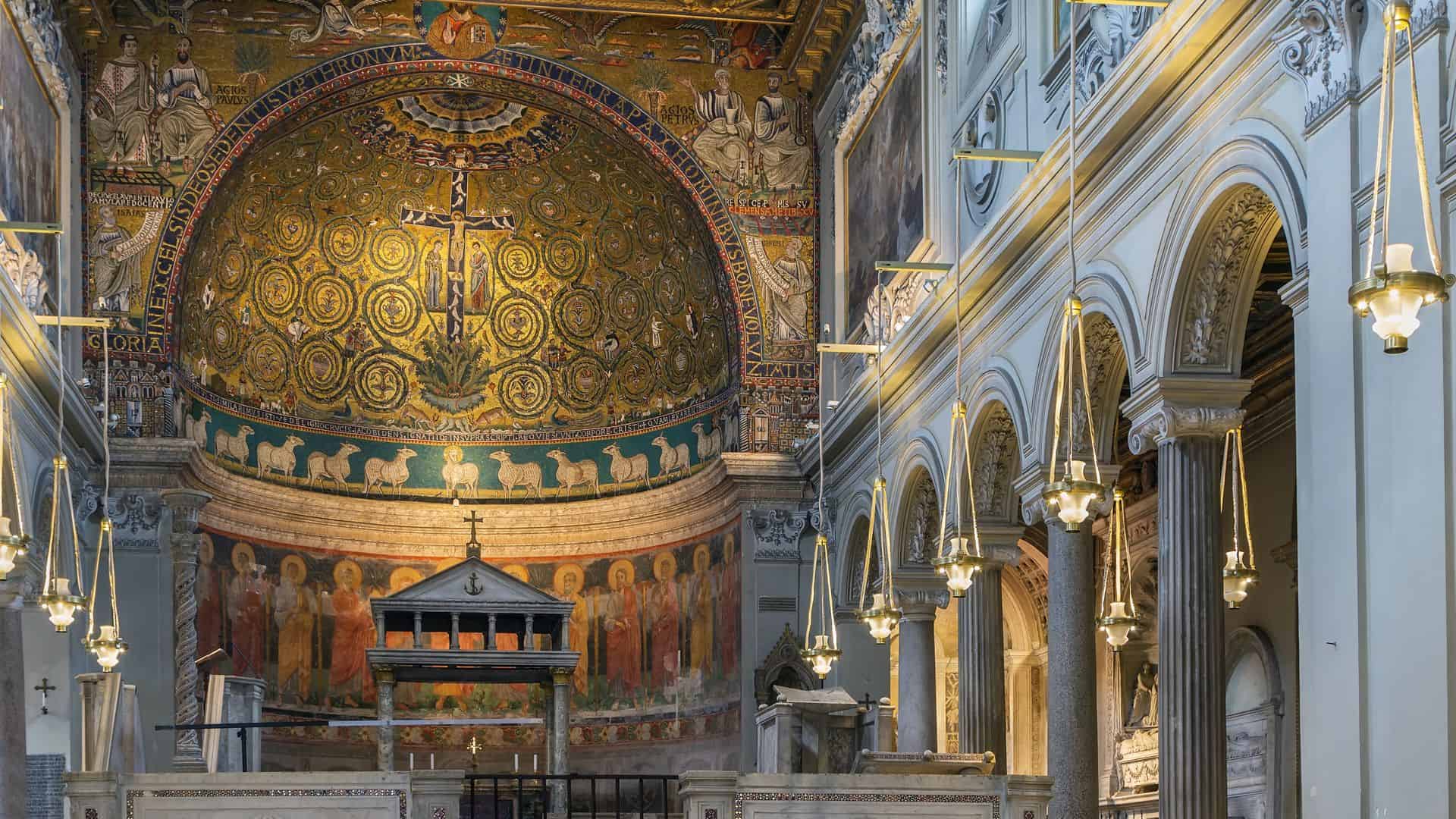 Inside the Basilica of San Clemente, Rome