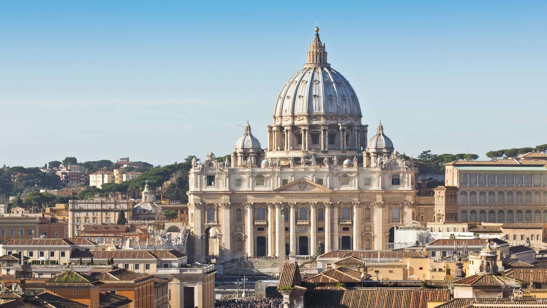 St. Peter's Basilica from the outside.