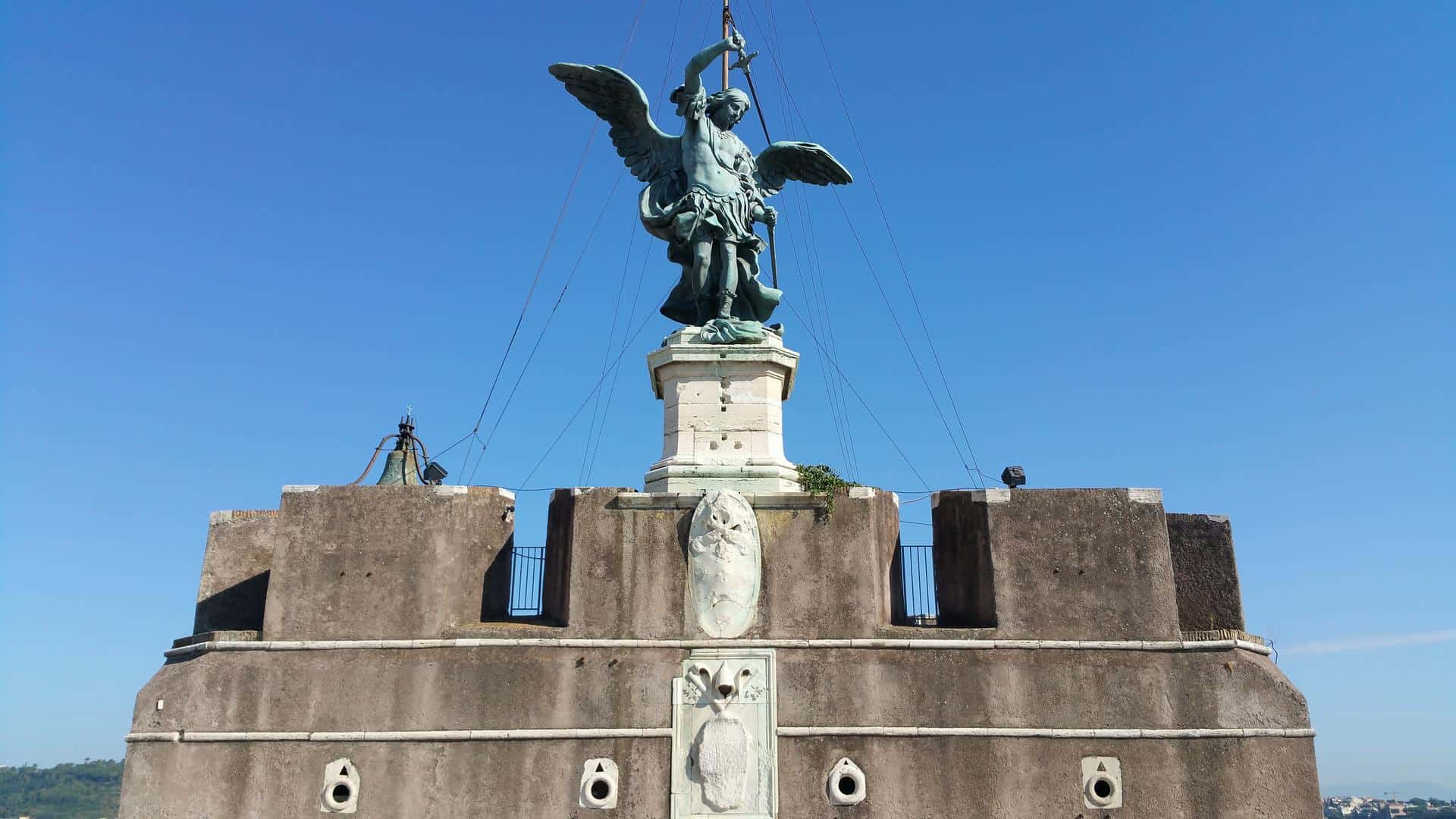 Statue on the Angel Terrace of Castel Sant’Angelo