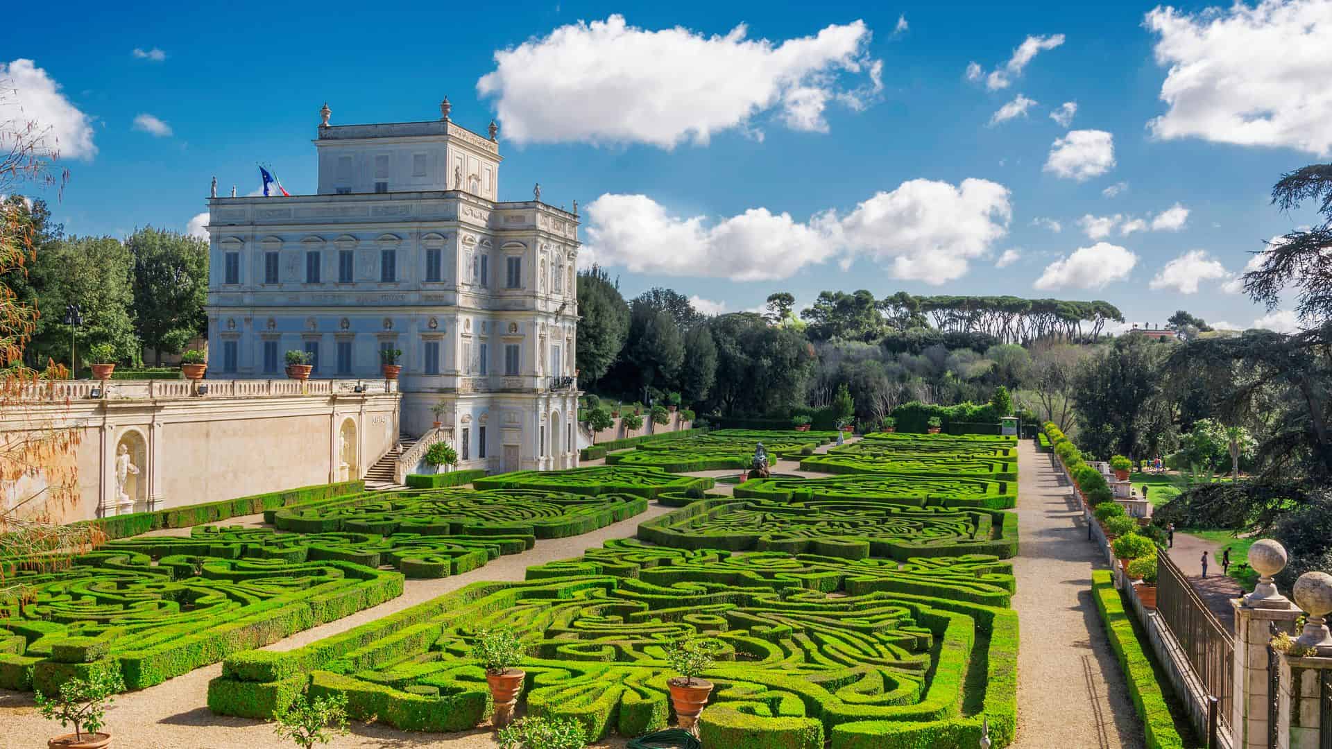 The secret garden at Villa Doria Pamphili.