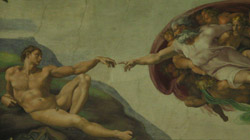 The Creation of Adam by Michelangelo